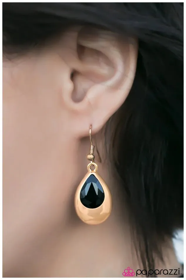 Earrings Paparazzi Jewelry Paparazzi Earring Glowing With Beauty Gold