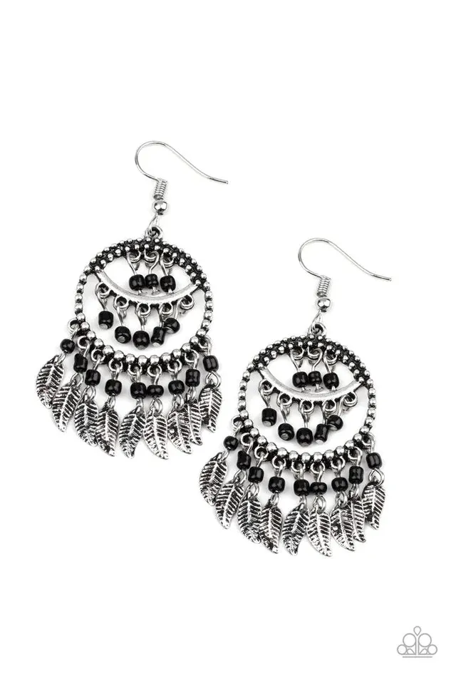 Earrings Paparazzi Jewelry Paparazzi Earring Herbal Remedy Black