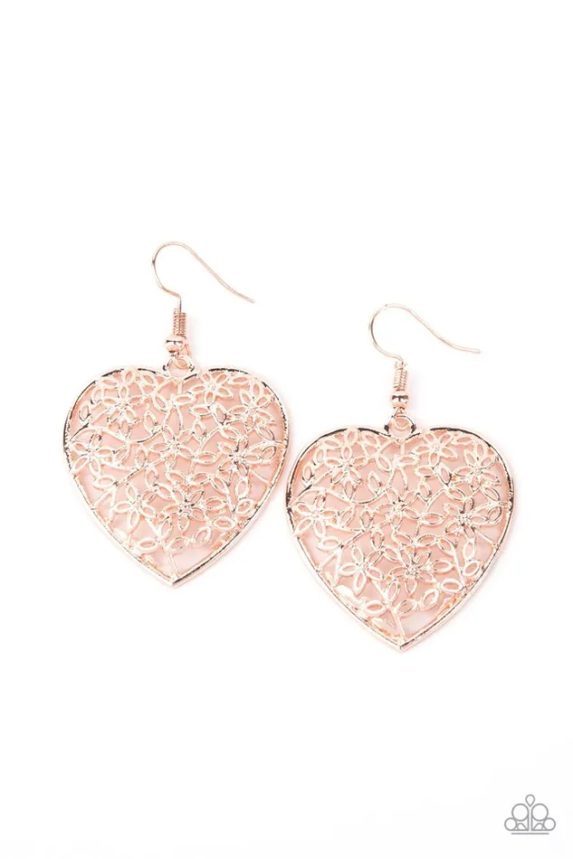 Earrings Paparazzi Jewelry Paparazzi Earring Let Your Heart Grow Rose Gold Earrings Paparazzi Jewelry Paparazzi Earring Let Your Heart Grow Rose Gold