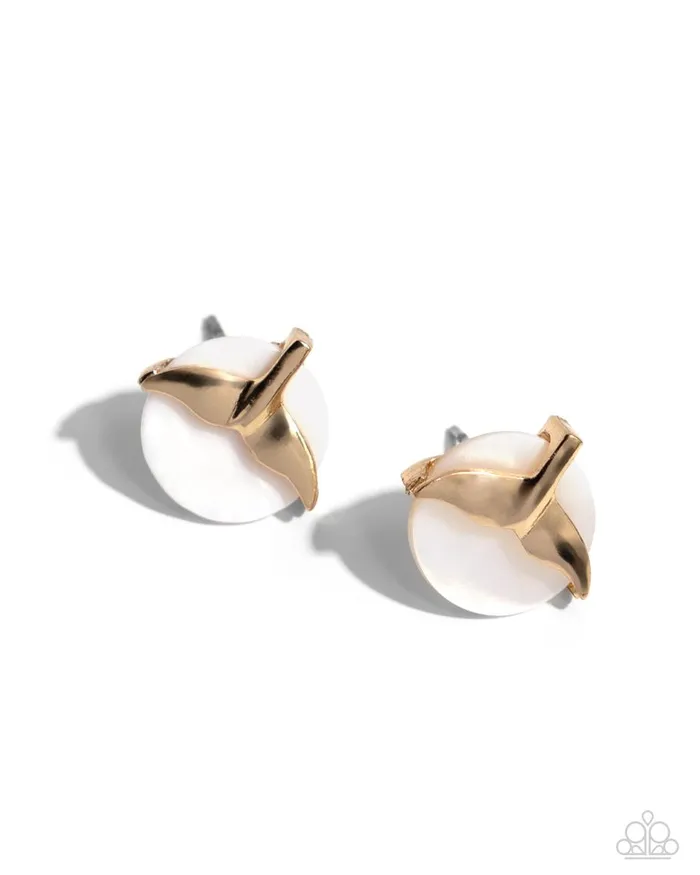 Earrings Paparazzi Jewelry Paparazzi Earring Mermaidcore Gold Earrings Paparazzi Jewelry Paparazzi Earring Mermaidcore Gold