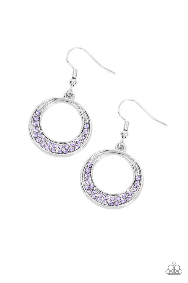 Earrings Paparazzi Jewelry Paparazzi Earring Socialite Luster Purple