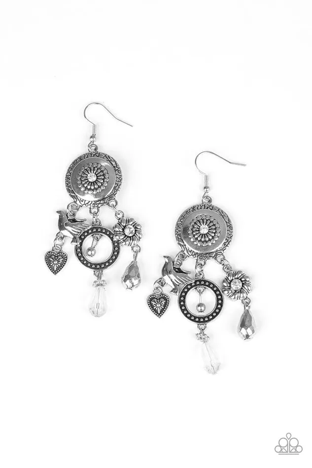 Earrings Paparazzi Jewelry Paparazzi Earring Springtime Essence White Earrings Paparazzi Jewelry Paparazzi Earring Springtime Essence White