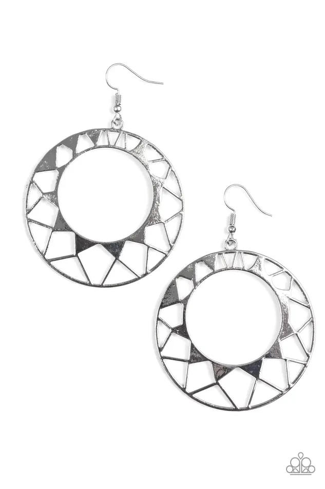 Earrings Paparazzi Jewelry Paparazzi Earring Summer Sunshine Silver