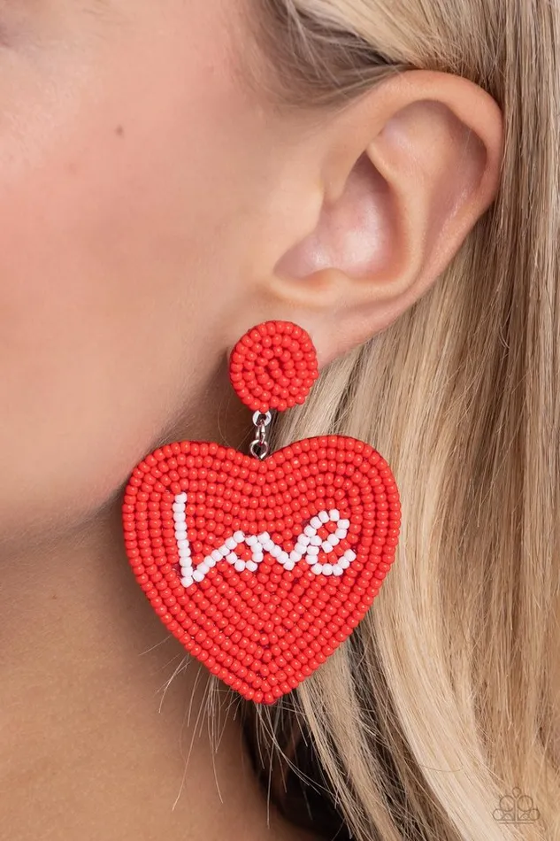 Earrings Paparazzi Jewelry Paparazzi Earring Sweet Seeds Red