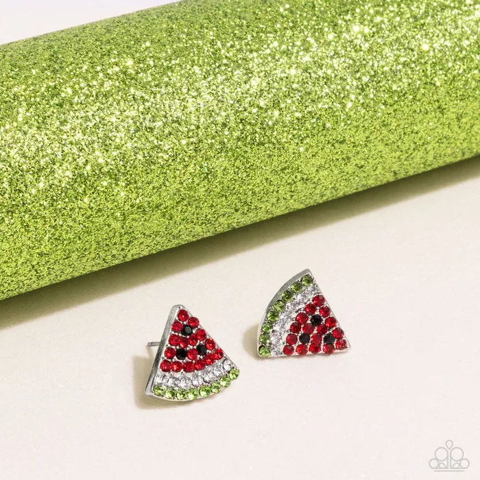 Earrings Paparazzi Jewelry Paparazzi Earring Watermelon Slice Red Earrings Paparazzi Jewelry Paparazzi Earring Watermelon Slice Red