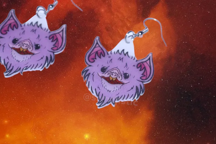 Earrings Sam Makes Things Halloween Horror Stylized Earrings Collaboration with Kate Graves