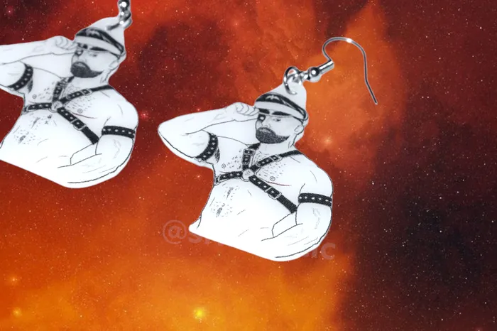 Earrings Sam Makes Things Halloween Horror Stylized Earrings Collaboration with Kate Graves