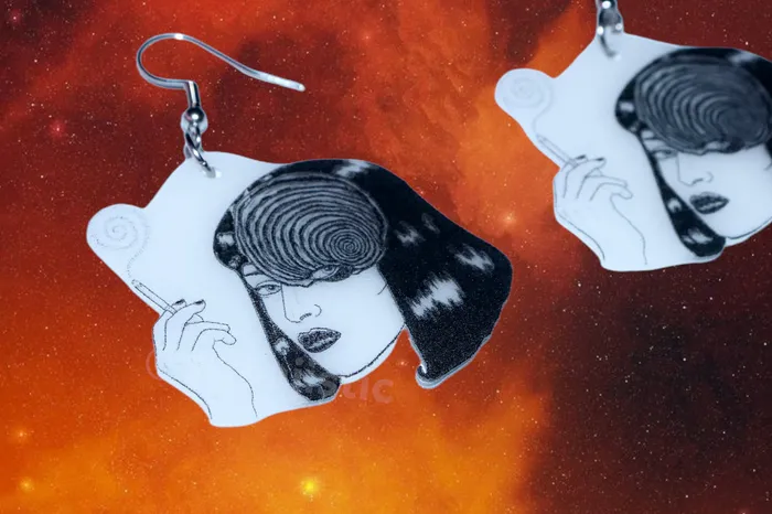 Earrings Sam Makes Things Halloween Horror Stylized Earrings Collaboration with Kate Graves