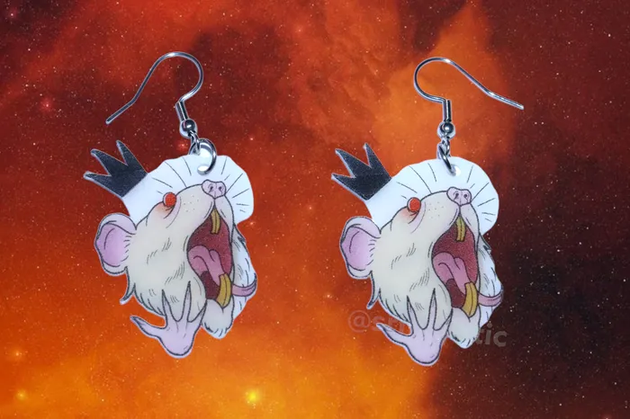 Earrings Sam Makes Things Halloween Horror Stylized Earrings Collaboration with Kate Graves