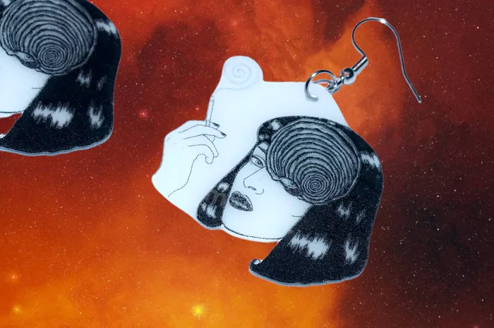 Earrings Sam Makes Things Halloween Horror Stylized Earrings Collaboration with Kate Graves