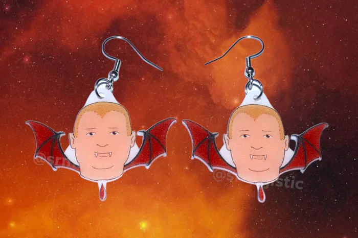 Earrings Sam Makes Things Halloween Horror Stylized Earrings Collaboration with Kate Graves