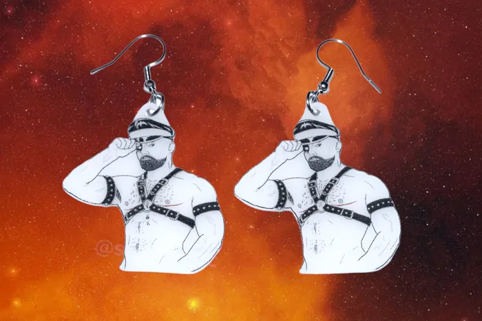 Earrings Sam Makes Things Halloween Horror Stylized Earrings Collaboration with Kate Graves