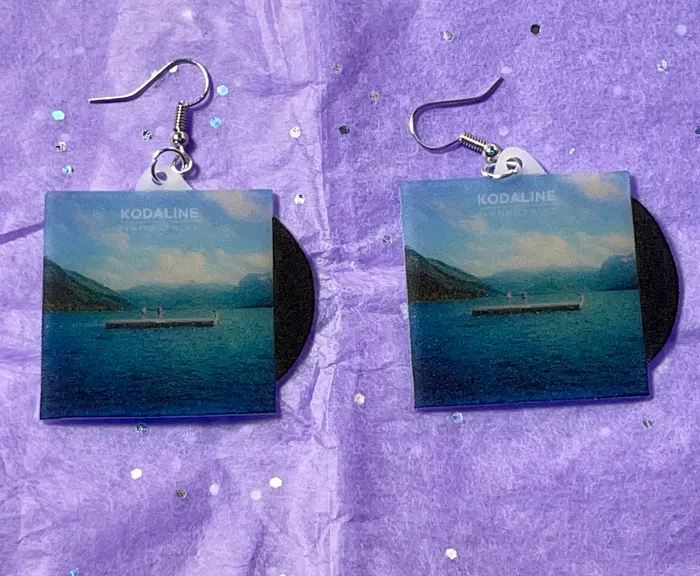 Earrings Sam Makes Things Kodaline Collection of Vinyl Albums Handmade Earrings Earrings Sam Makes Things Kodaline Collection of Vinyl Albums Handmade Earrings
