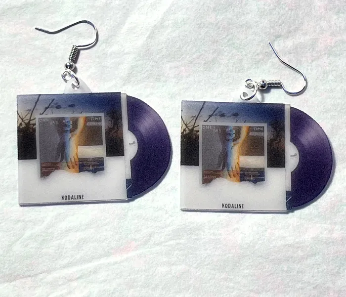 Earrings Sam Makes Things Kodaline Collection of Vinyl Albums Handmade Earrings