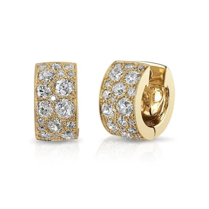 Earrings Single Stone Single Stone Jenni Cobblestone Huggie Earrings