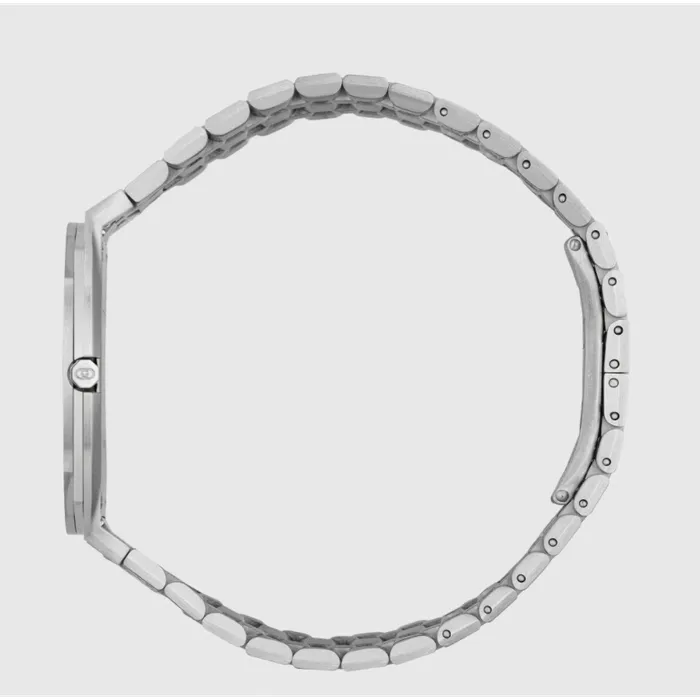 Gucci Bracelets Gucci 25H Watch Stainless Steel Silver Dial 34mm Quartz