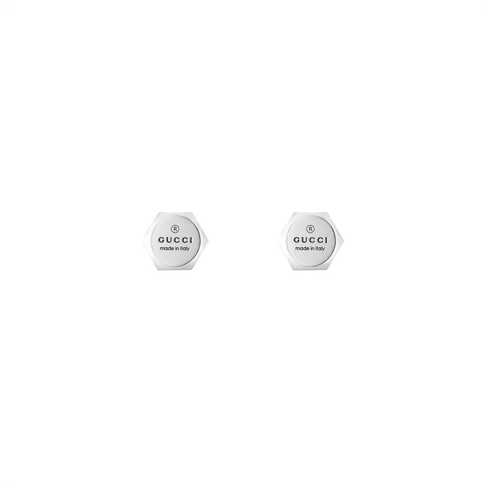 Gucci Earrings Gucci Sterling Silver 10mm Trademark Stud Earrings
