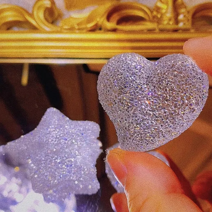 IntoResin Handmade Cluster Crystals Heart Star Decoration Resin Molds Charm Necklaces