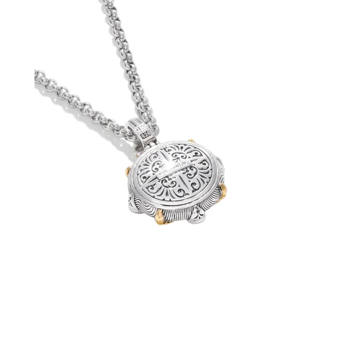 Konstantino Necklaces Konstantino Kyma Collection Sterling and Gold London Blue Topaz and White Sapphire Starlit Pendant Konstantino Necklaces Konstantino Kyma Collection Sterling and Gold London Blue Topaz and White Sapphire Starlit Pendant