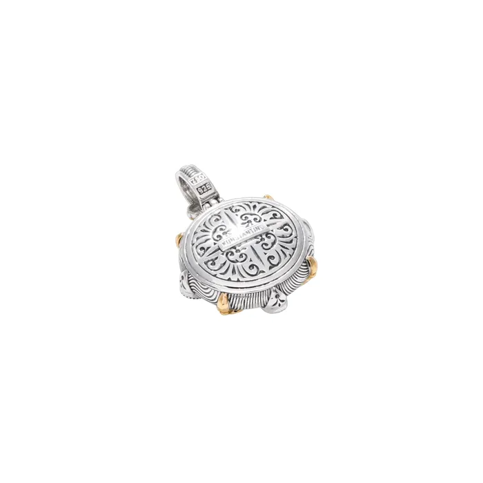 Konstantino Necklaces Konstantino Kyma Collection Sterling and Gold London Blue Topaz and White Sapphire Starlit Pendant Konstantino Necklaces Konstantino Kyma Collection Sterling and Gold London Blue Topaz and White Sapphire Starlit Pendant