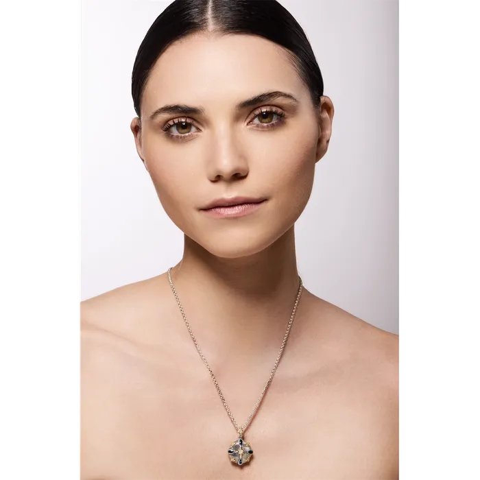 Konstantino Necklaces Konstantino Kyma Collection Sterling and Gold London Blue Topaz and White Sapphire Starlit Pendant Konstantino Necklaces Konstantino Kyma Collection Sterling and Gold London Blue Topaz and White Sapphire Starlit Pendant
