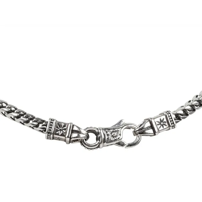 Konstantino Necklaces Konstantino Mens Perseus Silver 375mm Chevron Box Chain 22 inch Konstantino Necklaces Konstantino Mens Perseus Silver 375mm Chevron Box Chain 22 inch