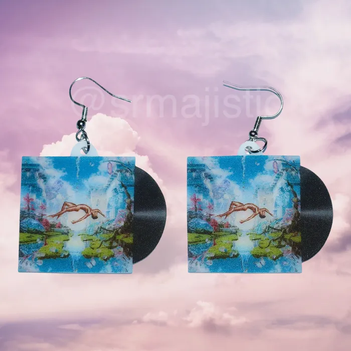 Lil Nas X Montero Vinyl Album Handmade Earrings Sam Makes Things Earrings