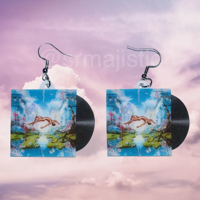 Lil Nas X Montero Vinyl Album Handmade Earrings Sam Makes Things Earrings