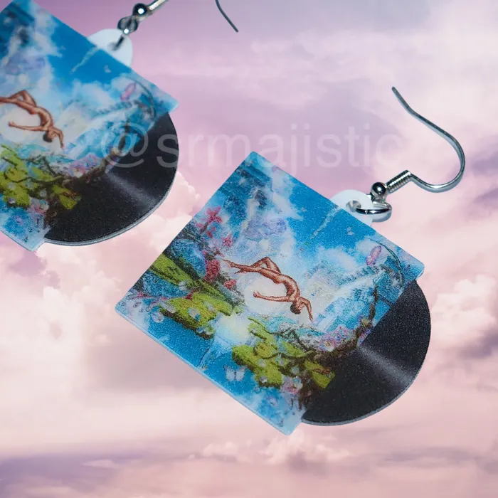 Lil Nas X Montero Vinyl Album Handmade Earrings Sam Makes Things Earrings