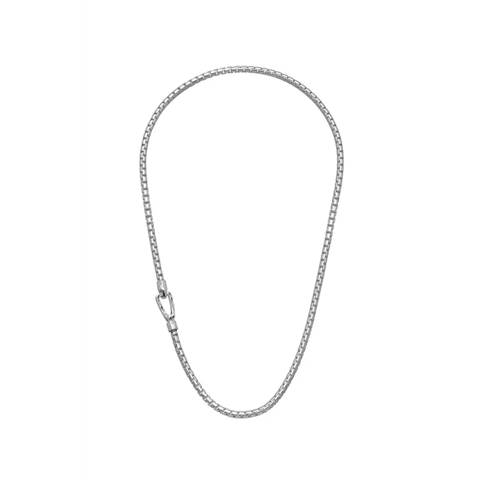 Marco Dal Maso Necklaces Marco Dal Maso Ulysses Carved Tubular Necklace in Recyled Sterling Silver Marco Dal Maso Necklaces Marco Dal Maso Ulysses Carved Tubular Necklace in Recyled Sterling Silver