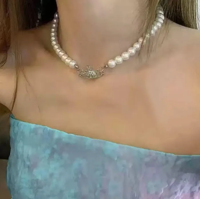 Necklaces Belbren Saturn Pearl Choker Necklace Elegant Gift for Birthday Mothers Day Valentines Christmas for Mom Grandma or Her Necklaces Belbren Saturn Pearl Choker Necklace Elegant Gift for Birthday Mothers Day Valentines Christmas for Mom Grandma or Her