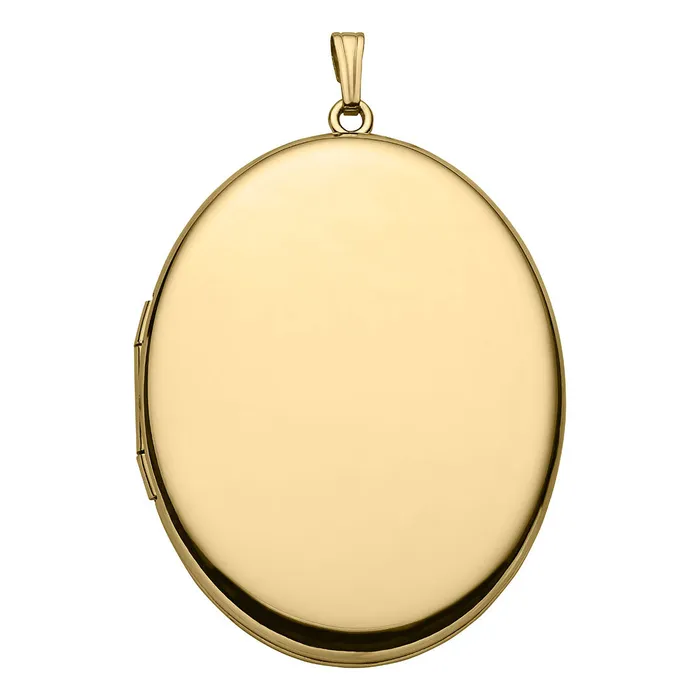 Necklaces Croghans 14K Gold Filled 39x47mm Oval Locket Necklace