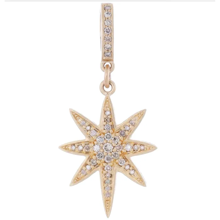 Necklaces Cynthia Ann Cynthia Ann 14K Yellow Gold North Star Diamond Pendant Necklaces Cynthia Ann Cynthia Ann 14K Yellow Gold North Star Diamond Pendant