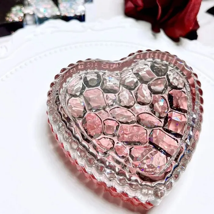 Necklaces IntoResin Handmade Diamond Heart Storage Box Resin Mold