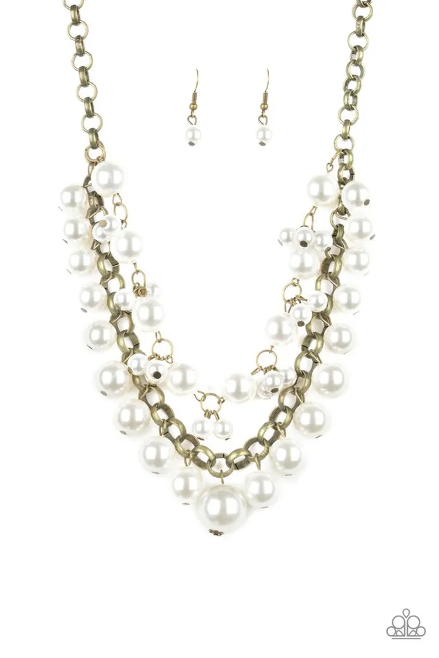 Necklaces Paparazzi Jewelry Paparazzi Necklace BALLROOM Service Brass Necklaces Paparazzi Jewelry Paparazzi Necklace BALLROOM Service Brass