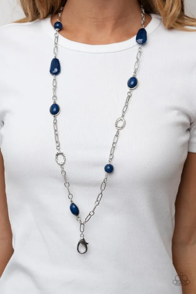 Necklaces Paparazzi Jewelry Paparazzi Necklace Barcelona Bash Blue