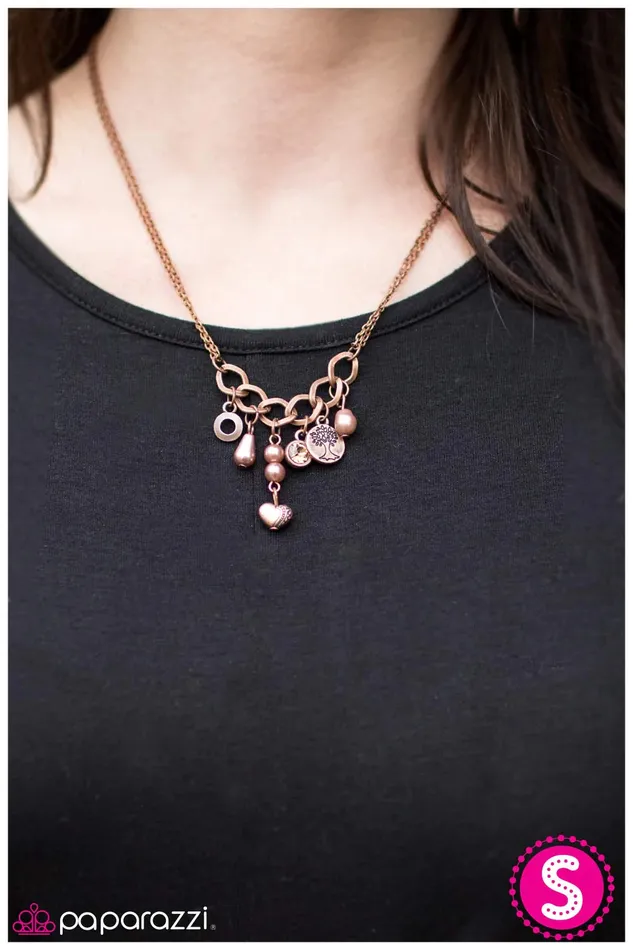 Necklaces Paparazzi Jewelry Paparazzi Necklace Blissful Thinking Copper