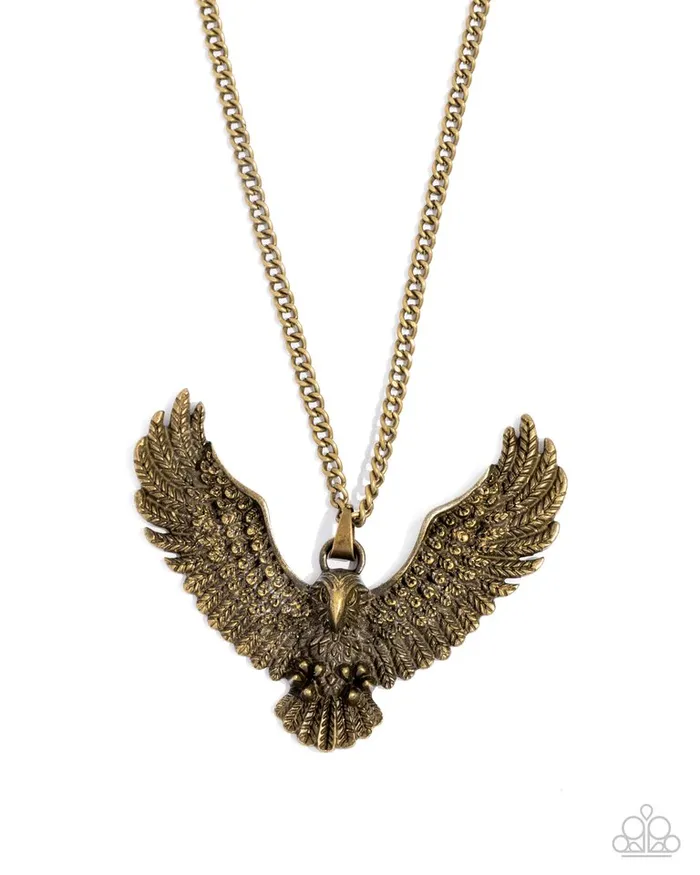 Necklaces Paparazzi Jewelry Paparazzi Necklace Edgy Eagle Brass Necklaces Paparazzi Jewelry Paparazzi Necklace Edgy Eagle Brass