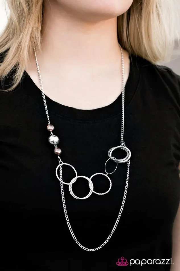 Necklaces Paparazzi Jewelry Paparazzi Necklace Expressionist Brown