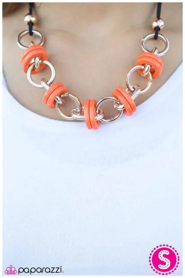 Necklaces Paparazzi Jewelry Paparazzi Necklace Fiercely Fearless Orange