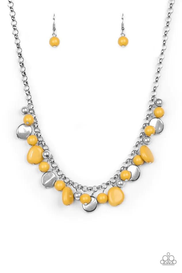 Necklaces Paparazzi Jewelry Paparazzi Necklace Flirtatiously Florida Yellow