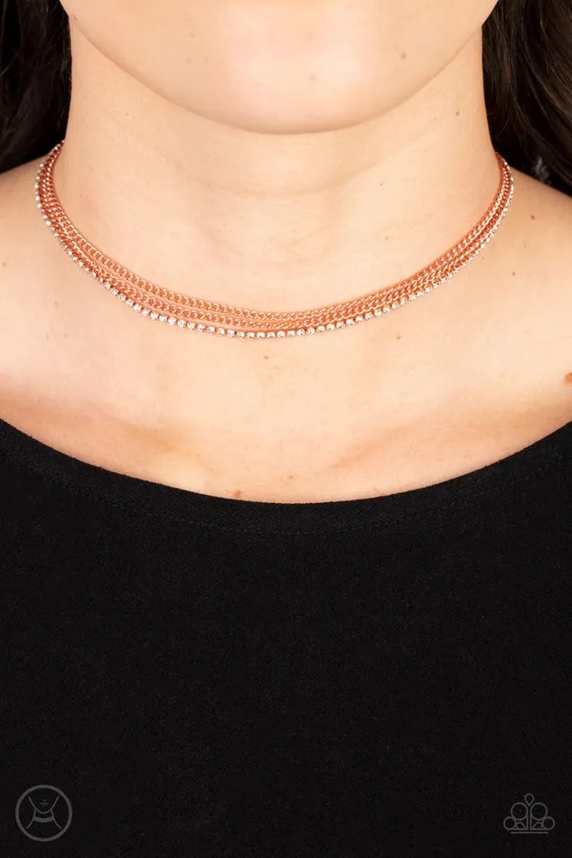 Necklaces Paparazzi Jewelry Paparazzi Necklace Glitzy Gusto Copper