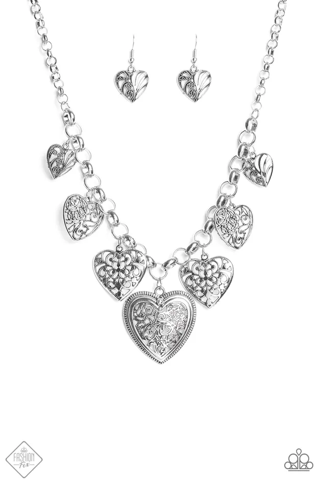 Necklaces Paparazzi Jewelry Paparazzi Necklace Love Lockets Silver