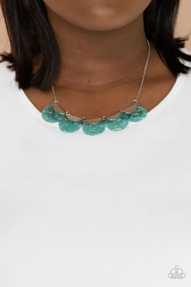 Necklaces Paparazzi Jewelry Paparazzi Necklace Mermaid Oasis Blue