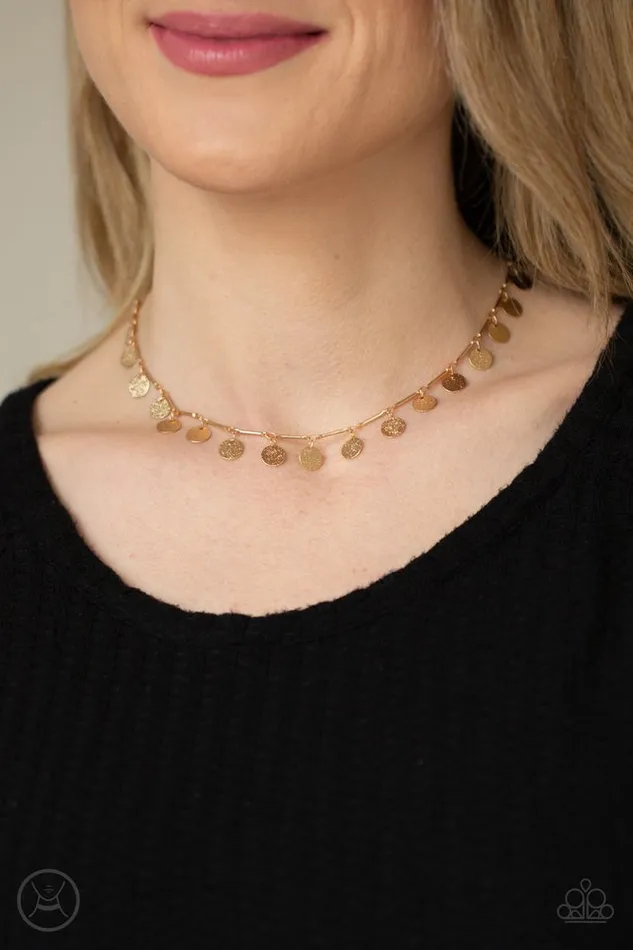 Necklaces Paparazzi Jewelry Paparazzi Necklace Musically Minimalist Gold