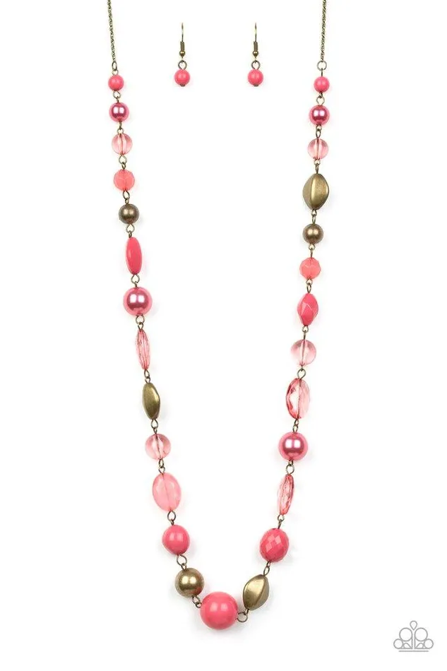 Necklaces Paparazzi Jewelry Paparazzi Necklace Secret Treasure Pink