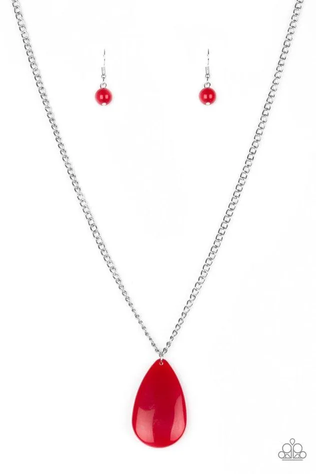 Necklaces Paparazzi Jewelry Paparazzi Necklace So PopYOUlar Red