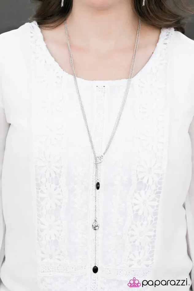 Necklaces Paparazzi Jewelry Paparazzi Necklace Songbird Serenade Black