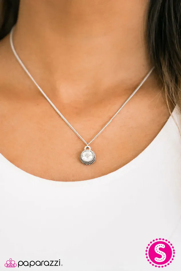 Necklaces Paparazzi Jewelry Paparazzi Necklace Spark On White
