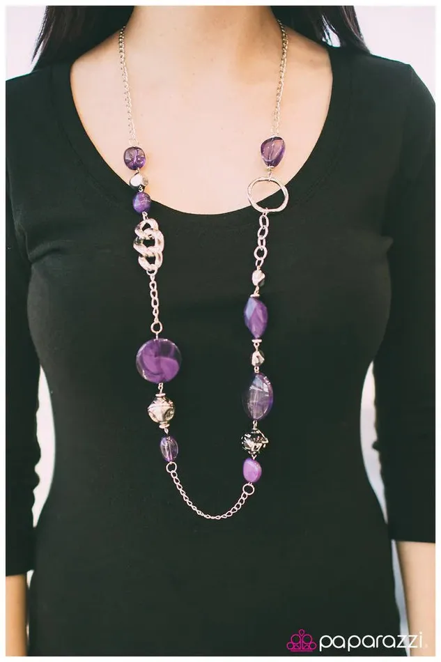 Necklaces Paparazzi Jewelry Paparazzi Necklace Sucker Punch Purple